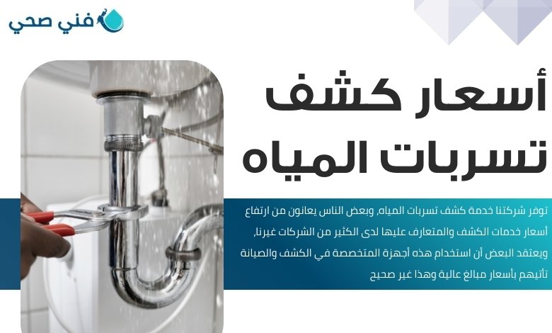 كشف تسربات المياه 3 كشف تسربات المياه