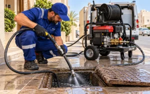 تسليك المجاري بالضغط