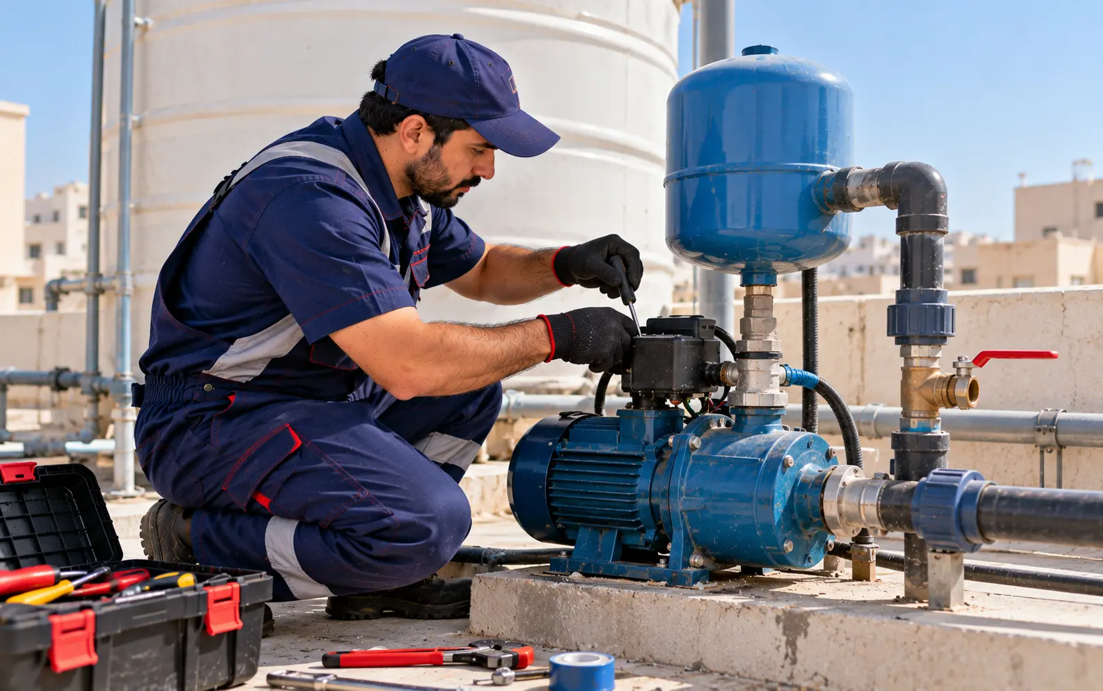 تصليح مضخات المياه المركزية